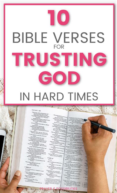 Top 10 Bible Verses For Trusting God In Difficult Times Artofit