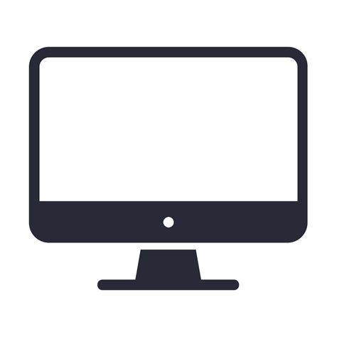 computer monitor pc screen icon   iconfinder