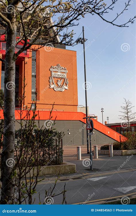 View Of The Anfield Stadium In Liverpool England Editorial Stock Photo