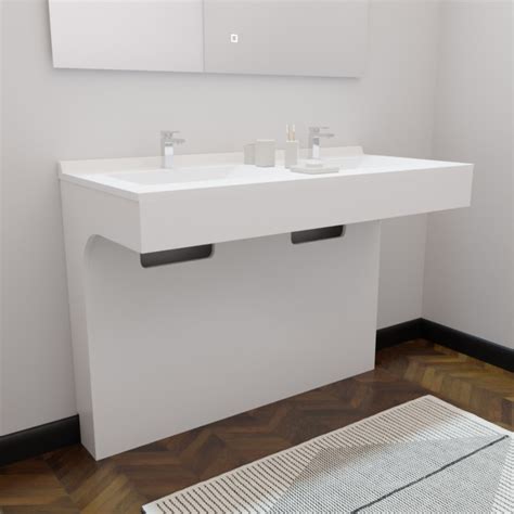 Meuble Salle De Bain Pmr Double Vasque Cm Epure