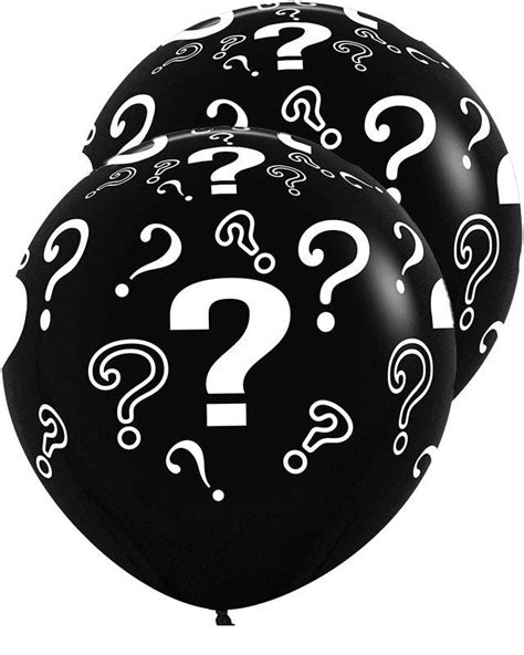 Question Marks 36 Latex Balloons 2pk Party Delights