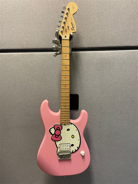 Fender Squire Hello Kitty Guitars Electric Solid Body Vics Guitar Cave