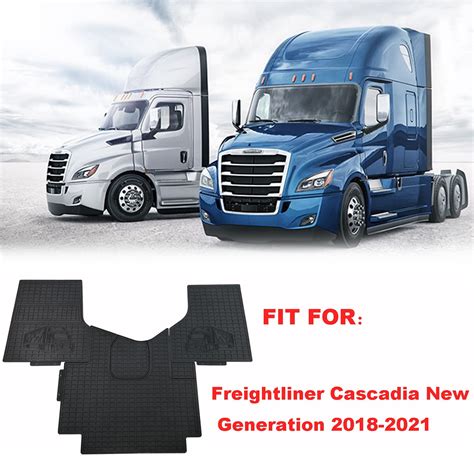 Astamotor 3 Piece Floor Mats Mat Liners Set Fit For Freightliner Cascadia New Generation 2018