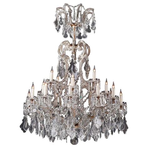Large Crystal Chandelier - 340 For Sale on 1stDibs