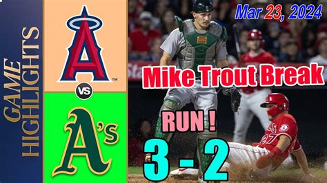 Angels Vs Athletics Highlights Spring Training 03232024 Mlb