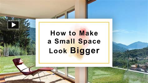 Ppt How To Make A Small Space Look Bigger Powerpoint Presentation