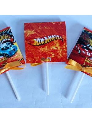 Pirulito E Bala Hot Wheels Compre Produtos Personalizados No Elo