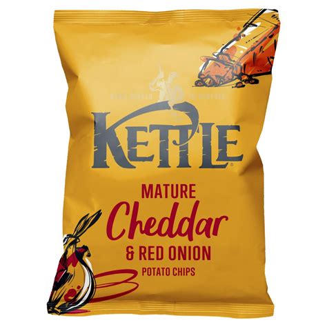 Kettle Chips Mature Cheddar Red Onion Sharing Crisps G Bb