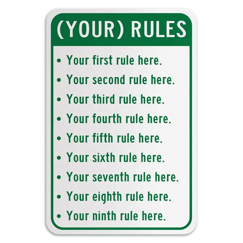 Custom Rules American Sign Company