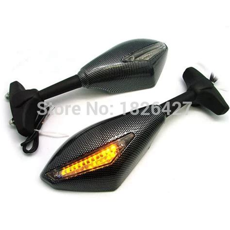 Espejo Retrovisor Led Integrado Señal De Giro Para Suzuki Gsxr 600 750