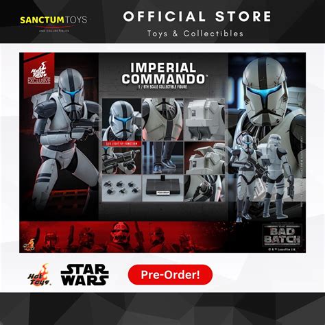 PO Hot Toys Star Wars 1 6th Scale Imperial Commando Collectible Figure Limited Slot