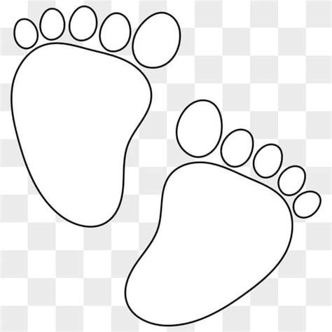 Download Baby Footprints Coloring Page Png Online Creative Fabrica