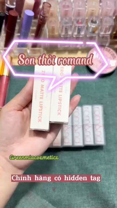 Son Thỏi Romand Zero Awesome Hồng Cam Nude Son Romand Zero Matte Lipstick Lì Mịn CHÍNH HÃNG