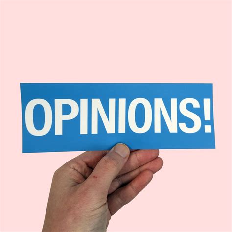 Opinions Sticker Funny Car Bumper Sticker Meme Sticker Car Sticker