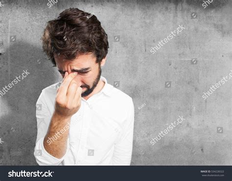 Young Funny Man Crying Sad Expression Stock Photo 534228322 - Shutterstock