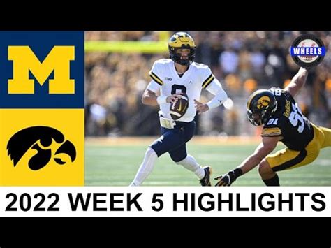 #4 Michigan vs Iowa Highlights | College Football Week 5 | 2022 College ...