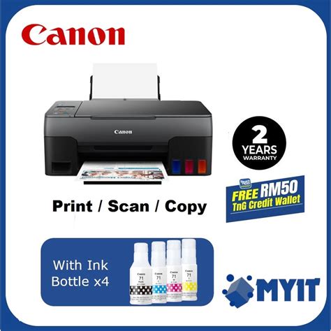 Canon Pixma G G Easy Refillable Ink Tank Printer All In One