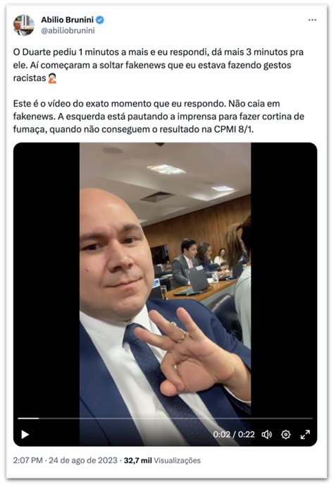 Deputado Do Pl é Acusado De Fazer Gesto Supremacista Em Vídeo