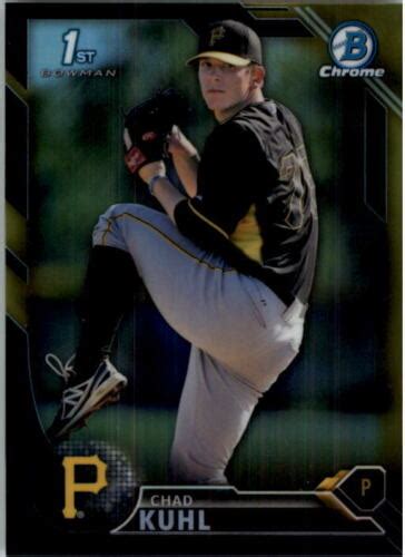 Bowman Chrome Prospects Black Gold Refractors Bcp Chad Kuhl