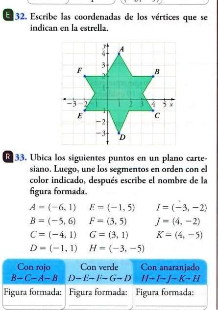 SOLVED Me Puede Ayudar Son Solo Dos El32 Escribe Las Coordenadas De