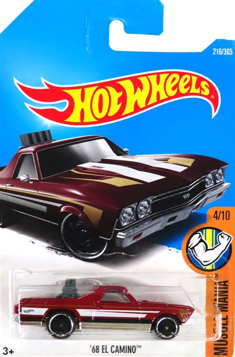 駿河屋 EL CAMINO レッドホワイト Hot Wheels MUSCLE MANIA DTY ホットウィールhotwheels