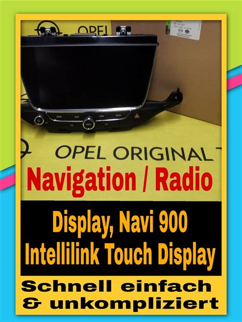 OPEL ASTRA K MK7 INTELLILINK 900NAVI RADIO DISPLAY SCREEN Sofort