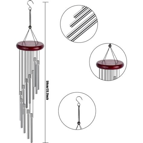 Carillons Vent Ext Rieur Carillons Oliens Avec Tube En Aluminium