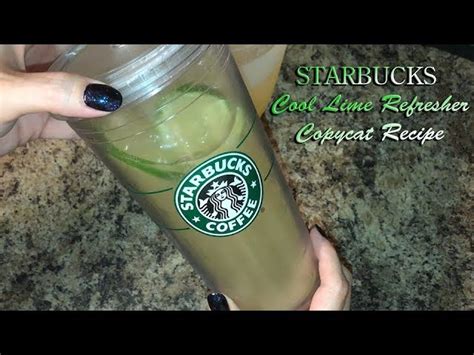 Starbucks Cool Lime Refresher Copycat Recipe Dandk Organizer