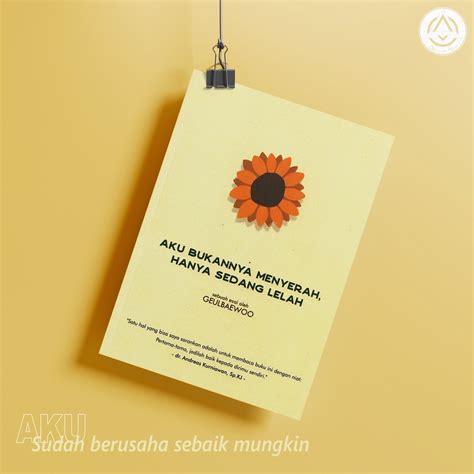 Jual Aku Bukannya Menyerah Hanya Sedang Lelah Geulbaewoo Buku