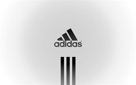 Wallpaper Black and White Adidas Logo, Background - Download Free Image