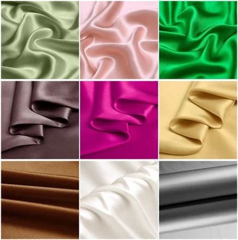 Polyester 60 Inch Satin Fabric Manufacturers GSM 50 100 At Rs 48