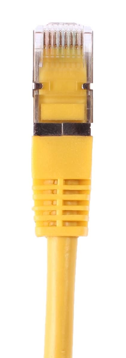 Cordon Rj45 Cat 6a 100 Ohms Blinde Sftp Jaune 30 Metres