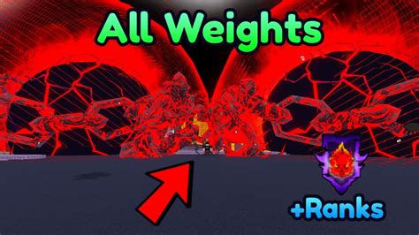 All Weights In SPTS Endless Roblox! - YouTube