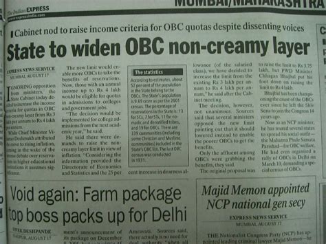 Obc Creamy Layer