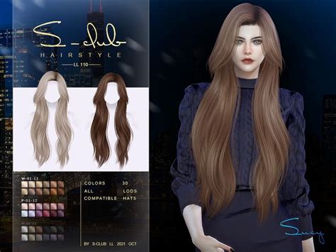 S Club S Silky Long Hairstyle Sucy Sims Hair Sims Sims 4