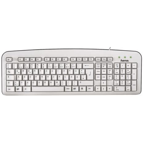 Клавиатура Hama К 210 USB Бял