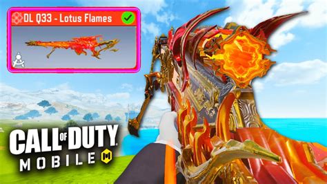 New Mythic Dlq33 Lotus Flames In Cod Mobile 😍 Youtube