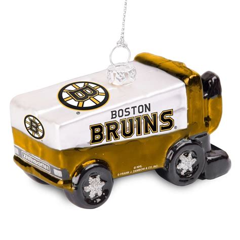 Boston Bruins Glitter Zamboni Ornament Boston Bruins Bruins Zamboni