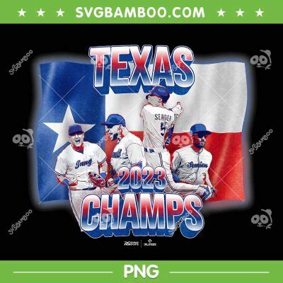 Texas Rangers World Champions 2023 PNG