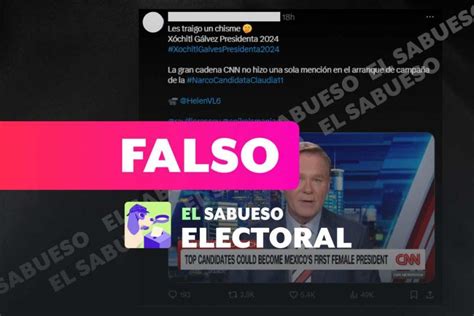 Falso Que Cnn No Incluyera A Claudia En Reporte Sobre Arranque De Campañas Y Que Anticipe Como