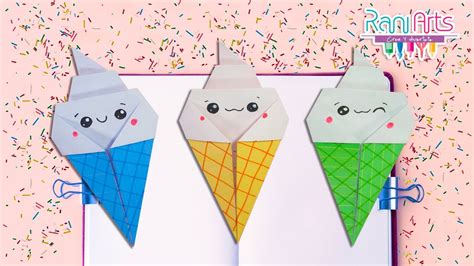 HELADO DE ORIGAMI DIY Paso A Paso YouTube