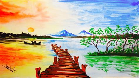 Nature Watercolor Painting at GetDrawings | Free download