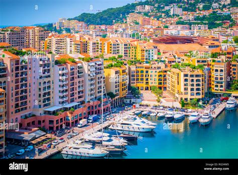 Port Of Fontvieille Monaco French Riviera Stock Photo Alamy