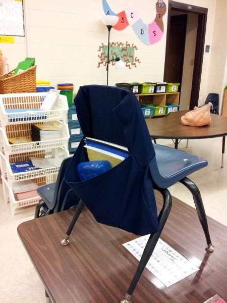 Diy Classroom Chair Pockets And Seat Sacks Diy Classroom Chair