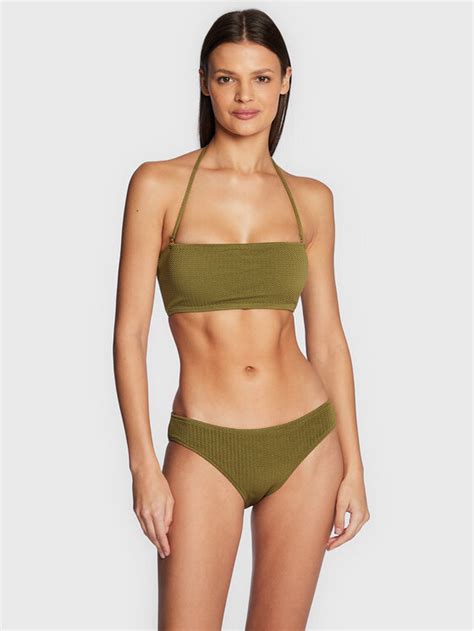 Seafolly Dół od bikini SeaDive 40473 861 Zielony Modivo pl