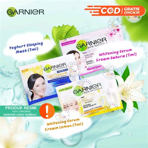 GARNIER Bright Complete Sakura White Sachet Series BPOM Lazada