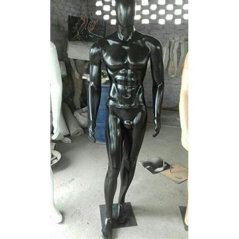 Standing Fiberglass Muscular Male Mannequin For Mall Showroom