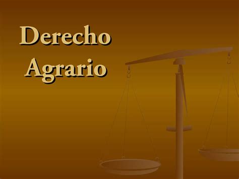 Derecho Agrario PPT Descarga Gratuita