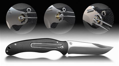 Folding knife with clip-locking blade mechanism