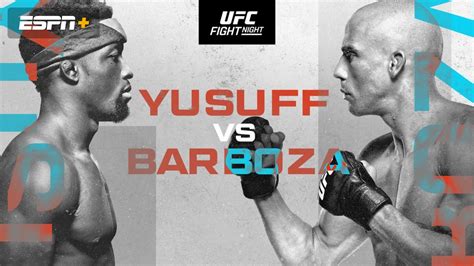 UFC Fight Night Results Edson Barboza Defeats Sodiq Yusuff In A Fight